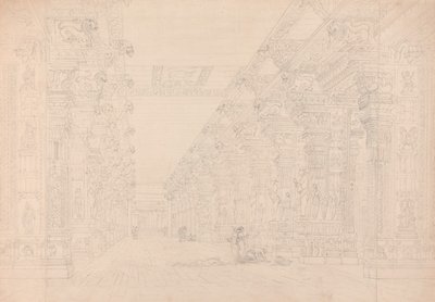 Tremal Naigs Choultry, Madura, lipiec 1792 (patrz także 195090) autorstwa Thomas und William Daniell