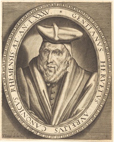 Gencjana Hervet, kanonik z Reims autorstwa Thomas de Leu