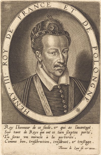 Henryk III, król Francji autorstwa Thomas de Leu
