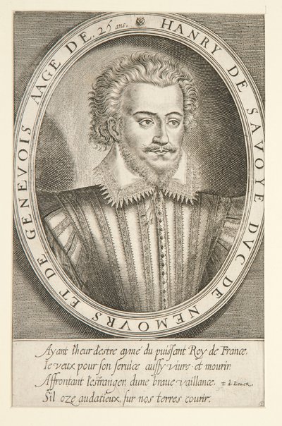 Henryk Sabaudzki, książę Nemours autorstwa Thomas de Leu