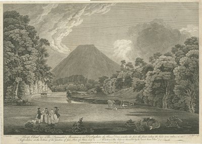 Dovedale - Thorpe Cloud: grawerowanie, bd [c 1766] (druk) autorstwa Thomas of Derby (after) Smith