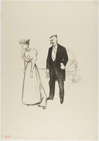 W końcu sam! autorstwa Théophile Alexandre Pierre Steinlen