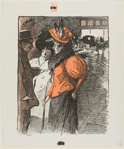 Rozmowa autorstwa Théophile Alexandre Pierre Steinlen