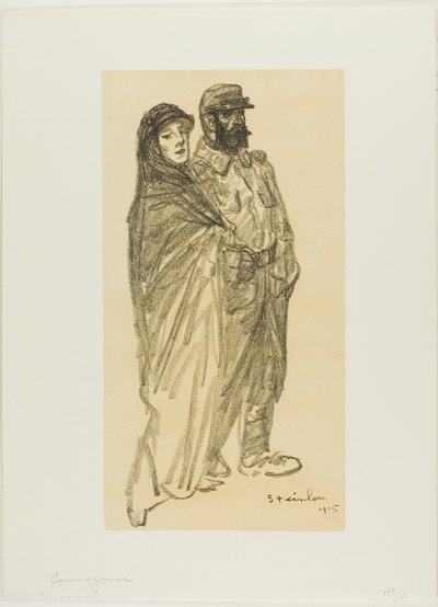 Odważny autorstwa Théophile Alexandre Pierre Steinlen