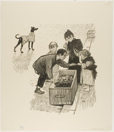 Wysokie społeczeństwo! autorstwa Théophile Alexandre Pierre Steinlen