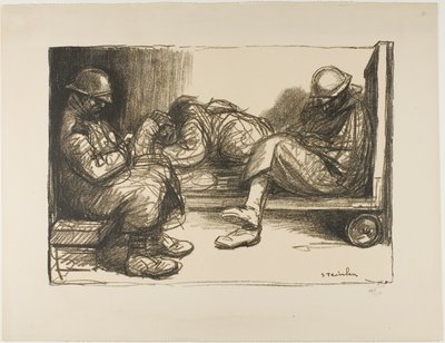 In the Dugout autorstwa Théophile Alexandre Pierre Steinlen