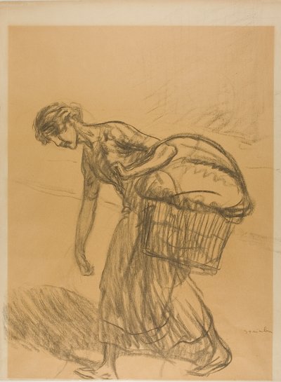 Praczka autorstwa Théophile Alexandre Pierre Steinlen