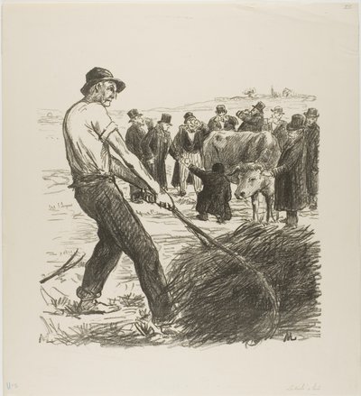 Krowa mleczna autorstwa Théophile Alexandre Pierre Steinlen