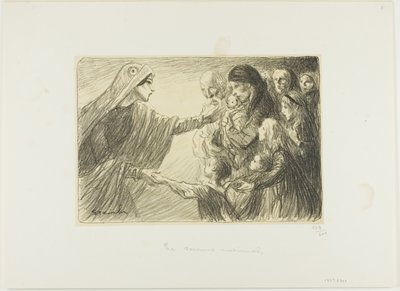 Pomoc krajowa autorstwa Théophile Alexandre Pierre Steinlen