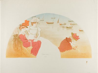 Na plaży autorstwa Théophile Alexandre Pierre Steinlen