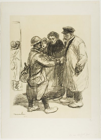 Nie można się do tego przyzwyczaić autorstwa Théophile Alexandre Pierre Steinlen