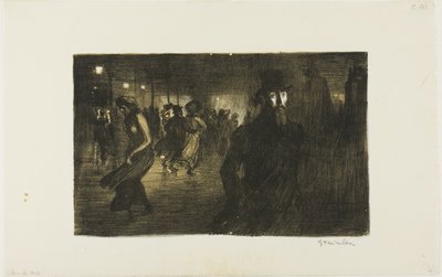 Paryż, noc autorstwa Théophile Alexandre Pierre Steinlen