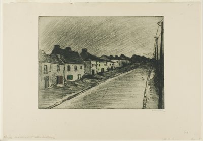 Droga przez wioskę autorstwa Théophile Alexandre Pierre Steinlen