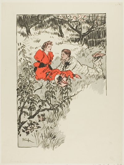 Wiosna autorstwa Théophile Alexandre Pierre Steinlen