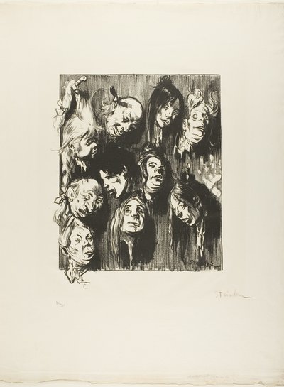 Dziesięć zabójstw za grosze autorstwa Théophile Alexandre Pierre Steinlen