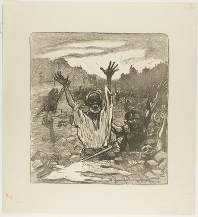 Krzyk ulicy! autorstwa Théophile Alexandre Pierre Steinlen