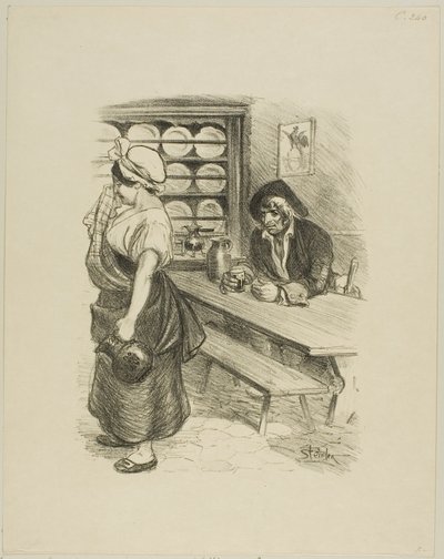 Powrót marynarza autorstwa Théophile Alexandre Pierre Steinlen
