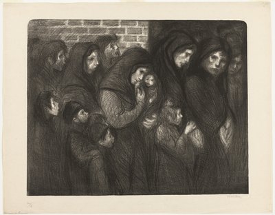 Wdowy z Courrières autorstwa Théophile Alexandre Pierre Steinlen