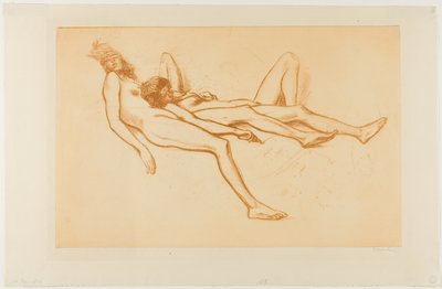Dwie nagie modelki autorstwa Théophile Alexandre Pierre Steinlen