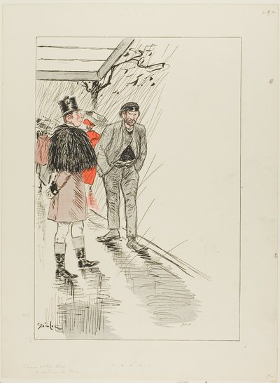Włóczęga z Paryża autorstwa Théophile Alexandre Pierre Steinlen