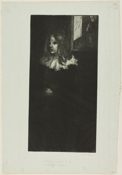 Młoda dziewczyna z białym kołnierzykiem autorstwa Théophile Alexandre Pierre Steinlen