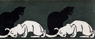 Koty Steinlen autorstwa Théophile Alexandre Steinlen