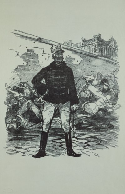 Generał Gaston Auguste (1830-1909) markiz de Gallifet, w całej swojej chwale autorstwa Théophile Alexandre Steinlen