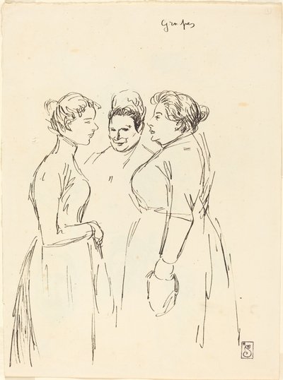Plotkara, koniec XIX-początek XX wieku. autorstwa Théophile Alexandre Steinlen