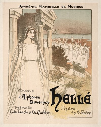 Hellé - Opera w 4 aktach, 1896. autorstwa Théophile Alexandre Steinlen