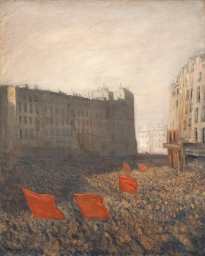 Popularna demonstracja, ok. 1903. autorstwa Théophile Alexandre Steinlen