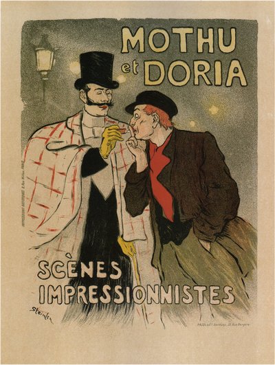 Mothu i Doria. Sceny impresjonistyczne, 1893 autorstwa Théophile Alexandre Steinlen