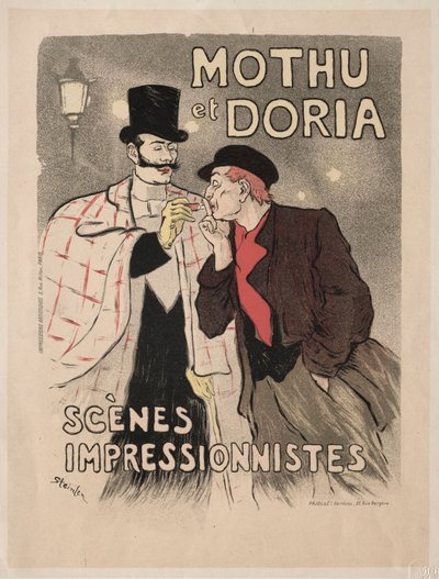 Mothu i Doria - Sceny impresjonistyczne, 1893. autorstwa Théophile Alexandre Steinlen
