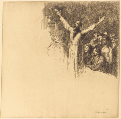 Prorok Le prorok, 1902. autorstwa Théophile Alexandre Steinlen