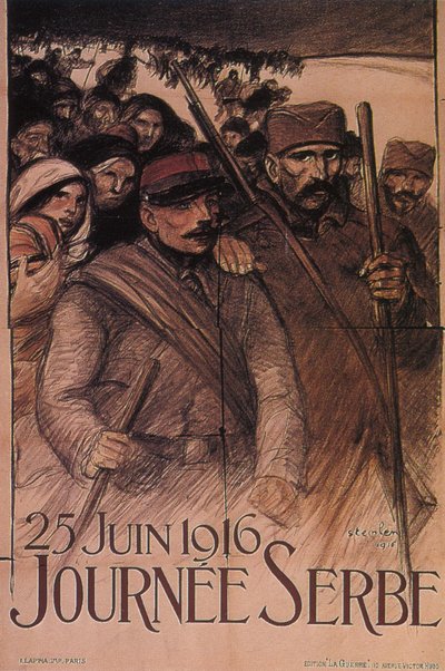 Dzień Serbii, 25 czerwca 1916, 1916 autorstwa Théophile Alexandre Steinlen