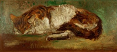 Th. A. Steinlen, śpiący kot autorstwa Théophile Alexandre Steinlen