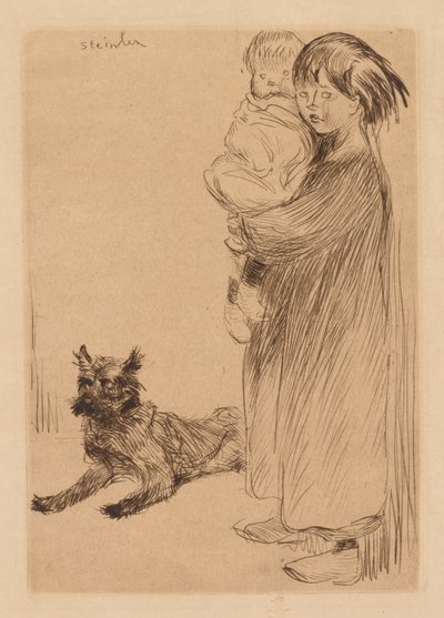 Starsza siostra (La Grande Soeur) autorstwa Théophile Alexandre Steinlen