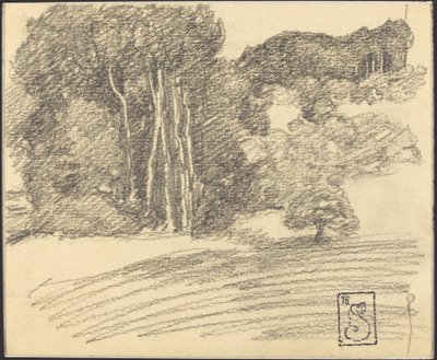 Las w Courdemanche autorstwa Théophile Alexandre Steinlen