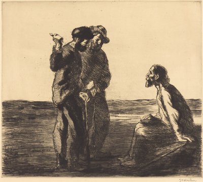 Trzech Towarzyszy autorstwa Théophile Alexandre Steinlen