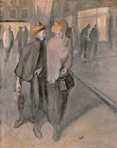 Pracujące kobiety, około 1900 r. (rysunek) autorstwa Théophile Alexandre Steinlen