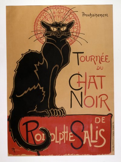 Wycieczka po Chat Noir Rodolphe Salis autorstwa Théophile Alexandre Steinlen