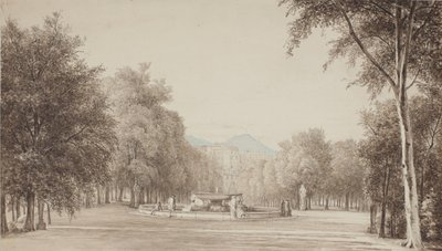 Między Villa Reale (obecnie Villa Nazionale) w Neapolu? autorstwa Thorald Brendstrup