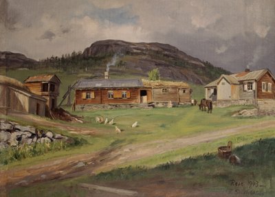 Farma Rese, Hemsedal autorstwa Thoralv Sundt Ohlsen