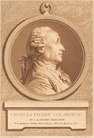 Charles Pierre Colardeau autorstwa Thérèse Éléonore Lingée after Louis Rolland Trinquesse