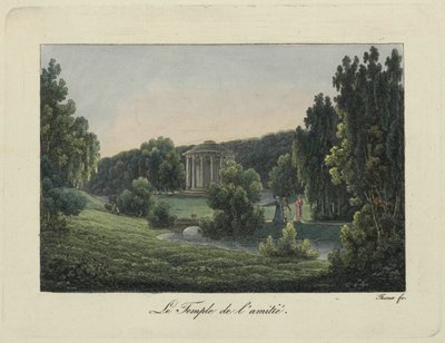 Widok Świątyni Przyjaźni w Pawłowsku, lata 1810. XIX wieku. autorstwa Thurner