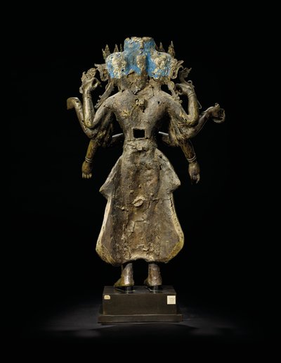 Posąg Ekadashalokeshvara autorstwa Tibetan School