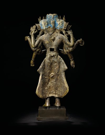 Posąg Ekadashalokeshvara autorstwa Tibetan School