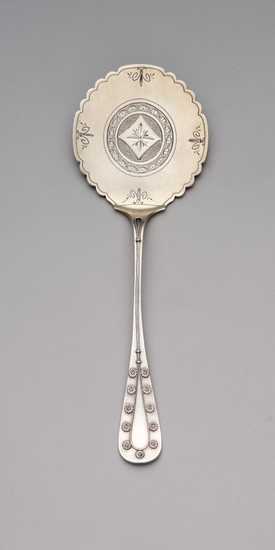 Serwer do ciasta gryczanego w stylu „Stokrotka”, c.1875-80 (srebrny i pozłacany) autorstwa Tiffany and Company