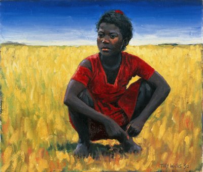 Dziewczyna w czerwieni, 1992 autorstwa Tilly Willis