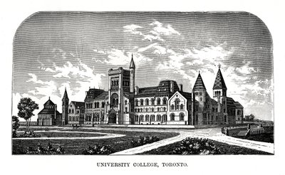 University College, Toronto, Kanada, XIX w. autorstwa Tilton Waters