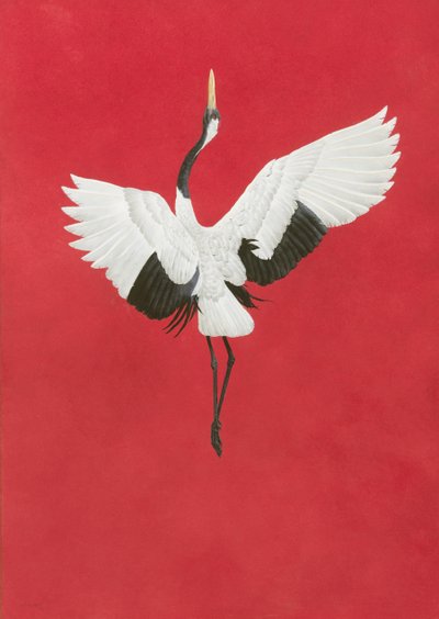Dance-Red,Akwarela i gwasz na papierze Arches 640gsm, 96 x 66 cm autorstwa Tim Hayward